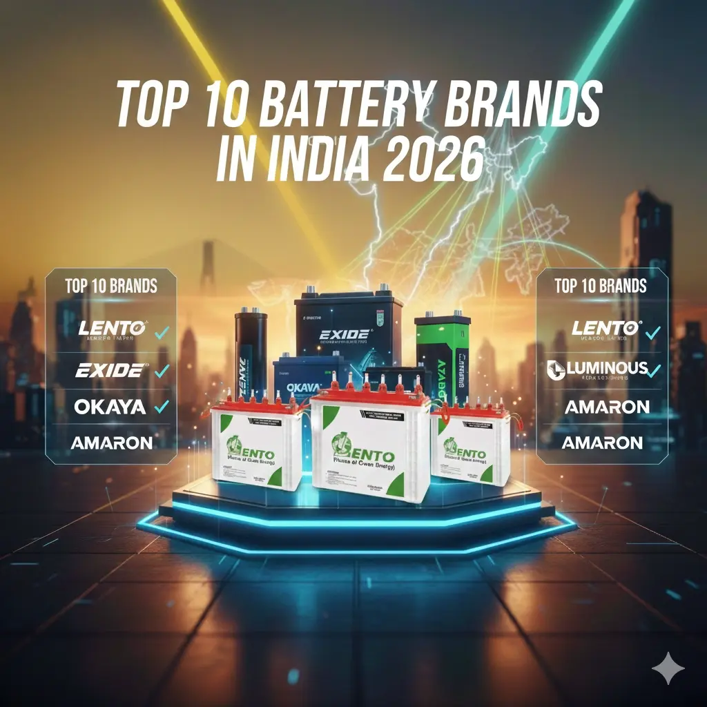 Top 10 Battery Brands in India : Best Tubular, SMF and Solar Battery Manufacturers